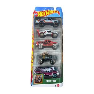 2025 Hot Wheels 5-pack Toy Cars Mud Studs